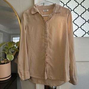 Everlane Blush Pink 100 % Silk Button-Up Shirt